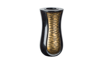 Ozdobny wazon z wycięciem "kora brzozy" (we6)