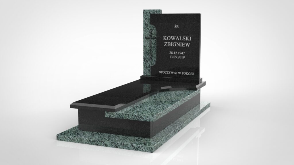 Kamienna równowaga – Olive Green i Monumental Black (t02b)