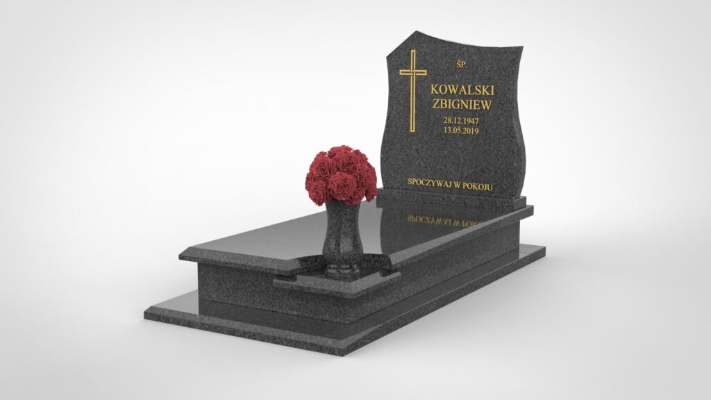 Nagrobek z kompozycyjną podstawką – Impala (t08a)