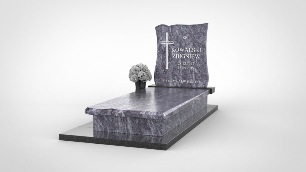 Nagrobek z delikatnym wykończeniem – Orion i Warangal Black(T09c)