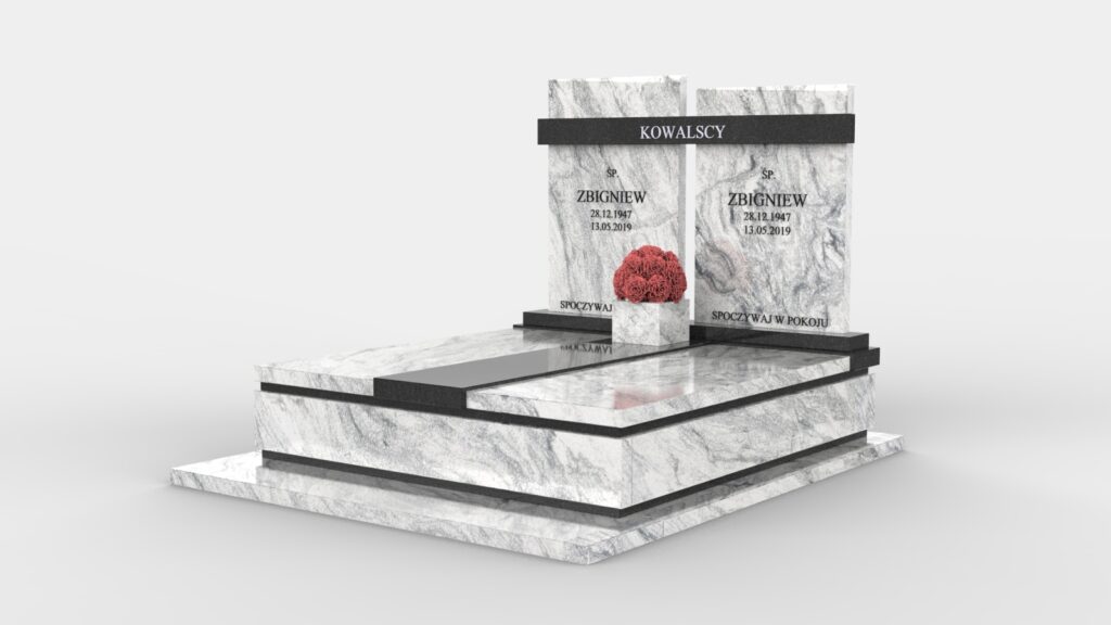 Nagrobek z łączonymi tablicami (p03c)