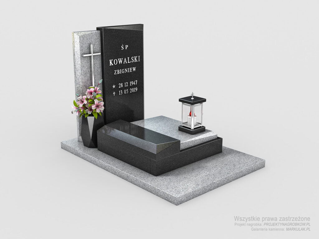 Nagrobek urnowy Strzelin z Black