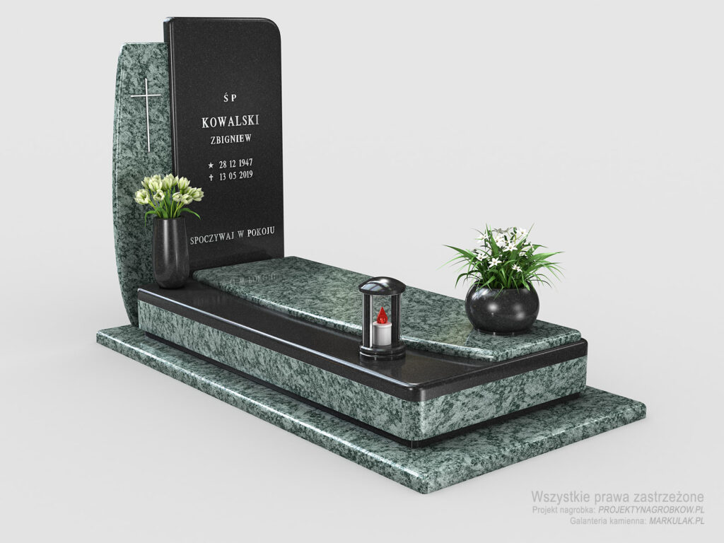 Łagodny, nowoczesny grobowiec