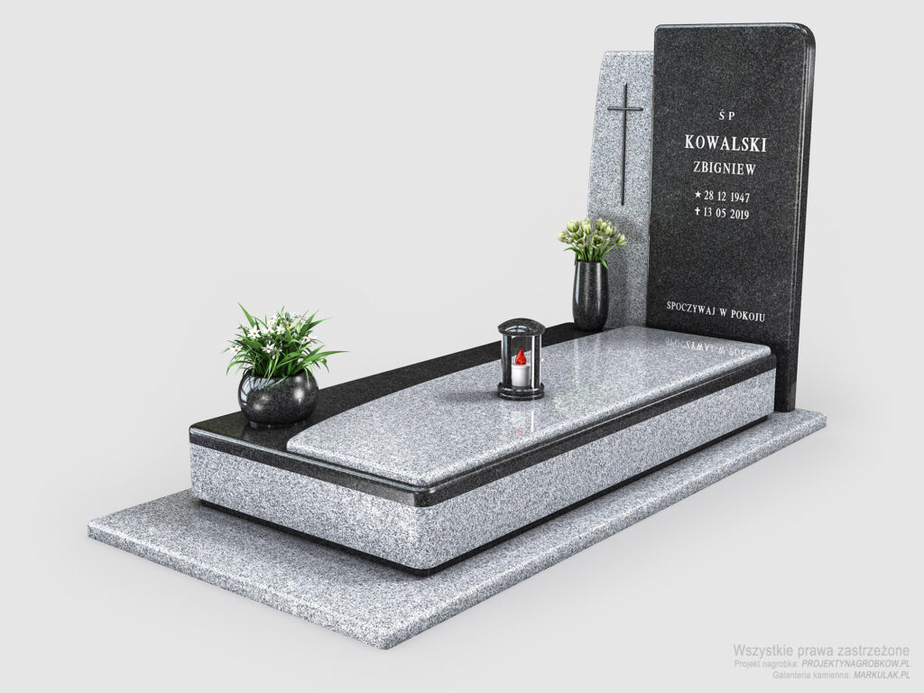 Łagodny, nowoczesny grobowiec