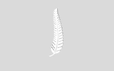 Ornament metalowy paproć