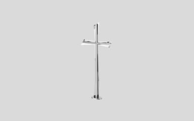 Krzyż na nagrobek metalowy K54