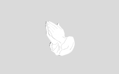 Ornament metalowy dłonie w geście modlitwy