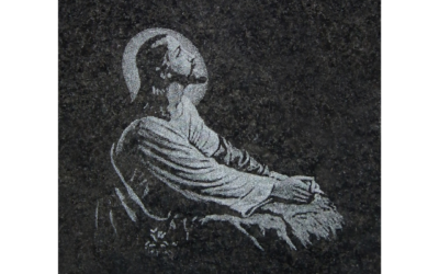 Grawer Jezusa na pomnik cmentarny