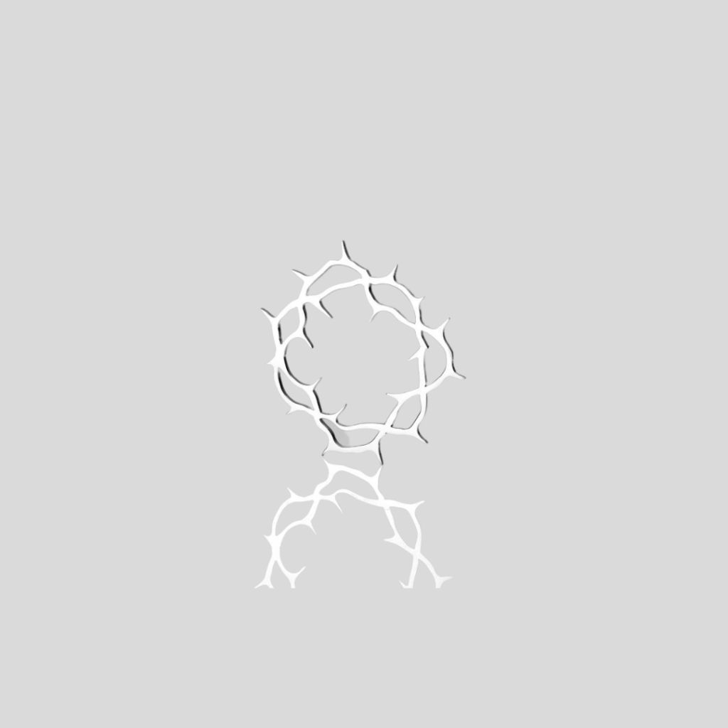 Ornament metalowy korona cierniowa