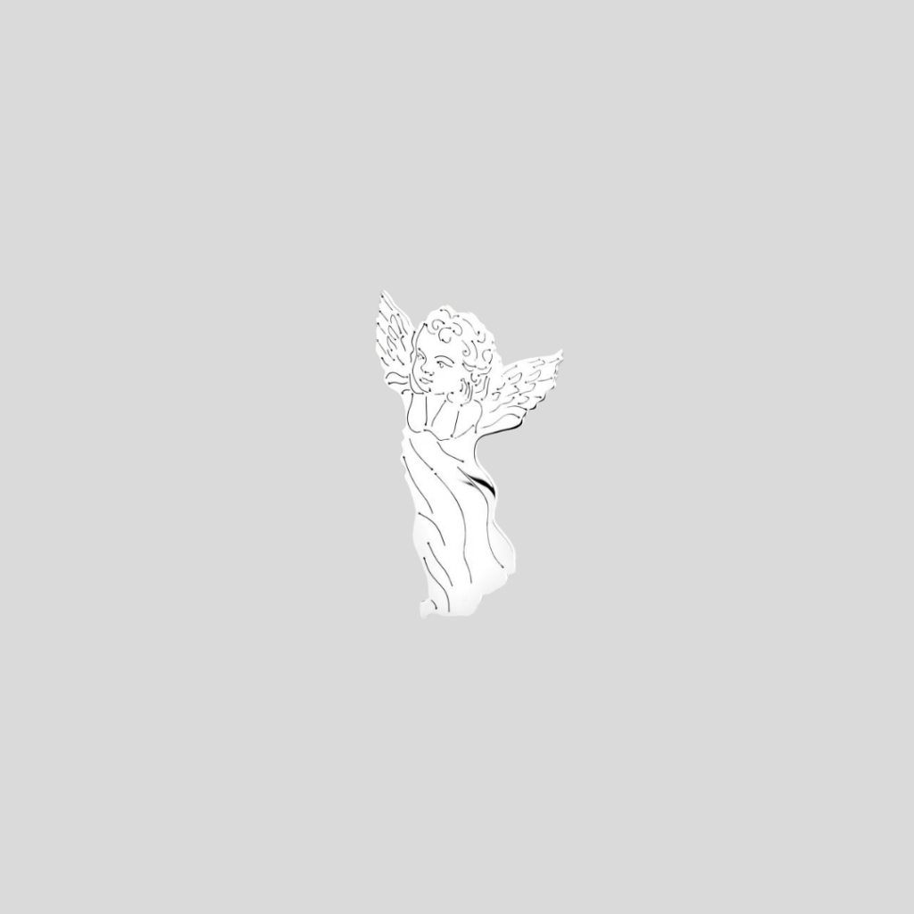 Ornament metalowy aniołek