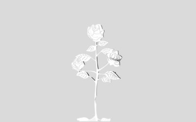 Ornament metalowy róża