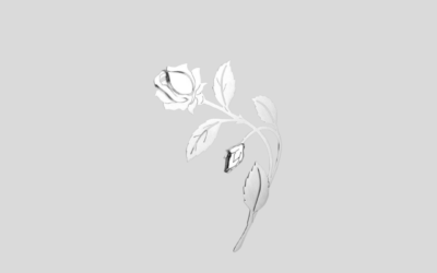 Ornament metalowy róża