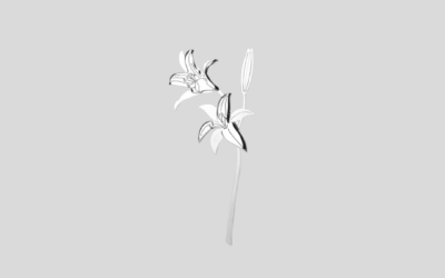 Ornament metalowy kwiaty