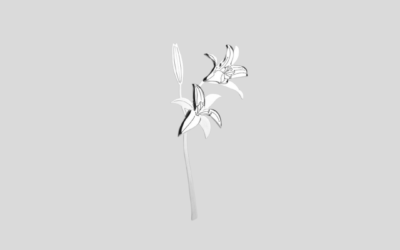 Ornament metalowy kwiaty