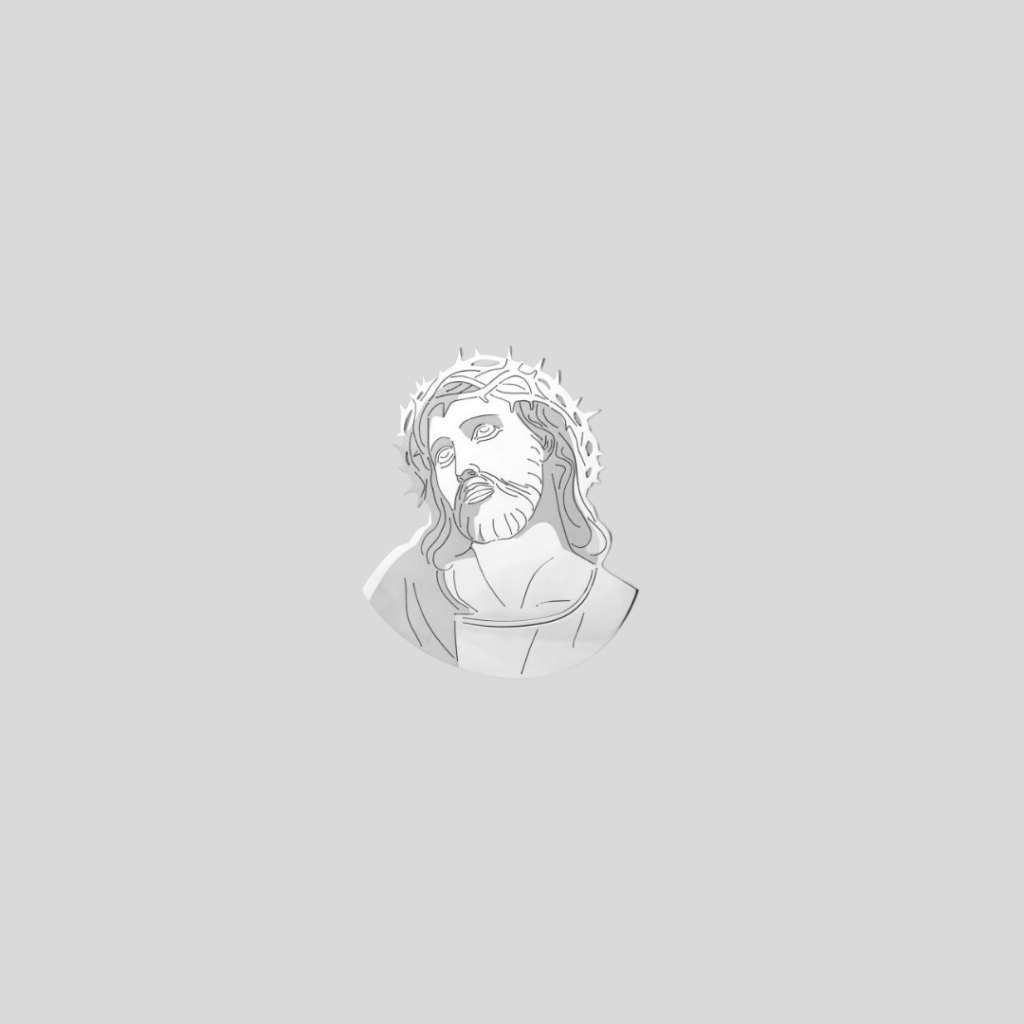 Ornament metalowy Jezusa