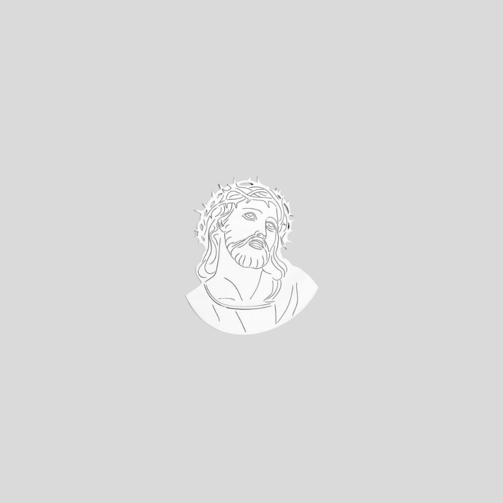 Wizerunek Jezusa z metalu