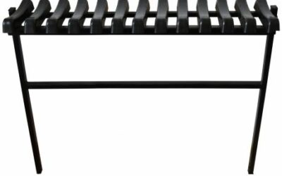 Prosta ławka żebrowana, składana, dwuosobowa (Ł-02)