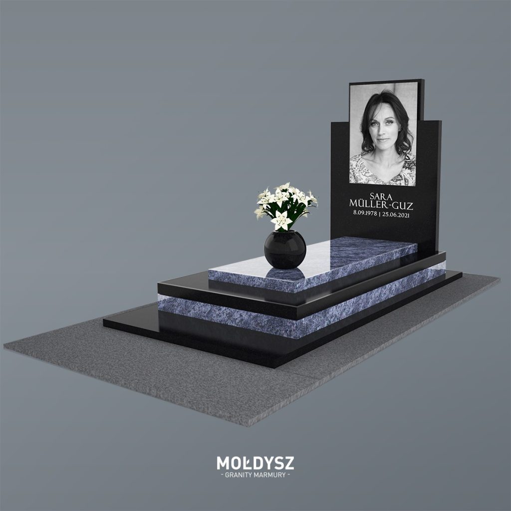 Wyjątkowy nagrobek z portretem na szkle