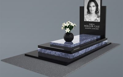 Wyjątkowy nagrobek z portretem na szkle