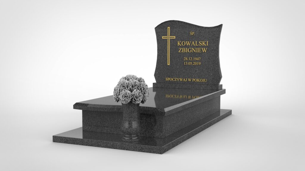 Tradycyjny nagrobek z falą – Impala (T10a)